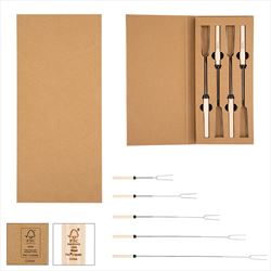 HH75097 Hot Dogs & SMores Skewer Set With Custom Imprint